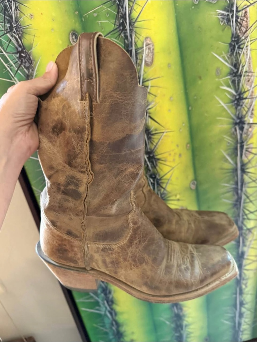 Justin bent rail cowboy boots women’s 9.5